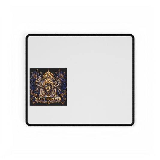Gaming Desk Mat — "Sixty Forever" Fantasy Crest Mousepad
