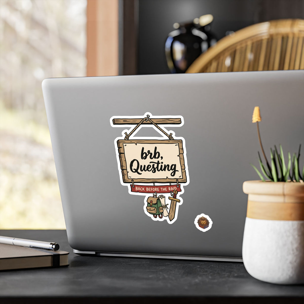 brb, Questing – Poster Decal