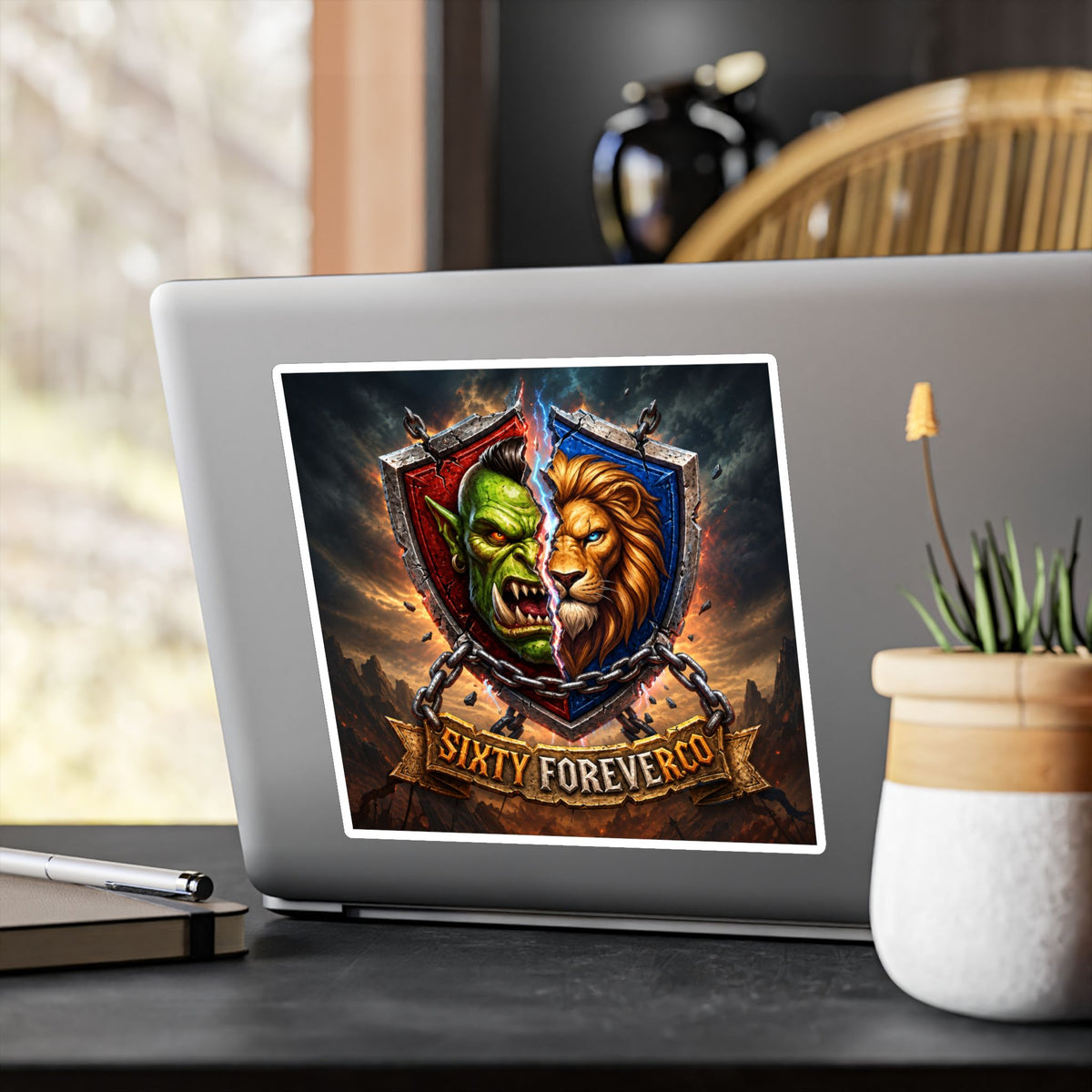 Pick Your Side – Split Shield – Poster Decal