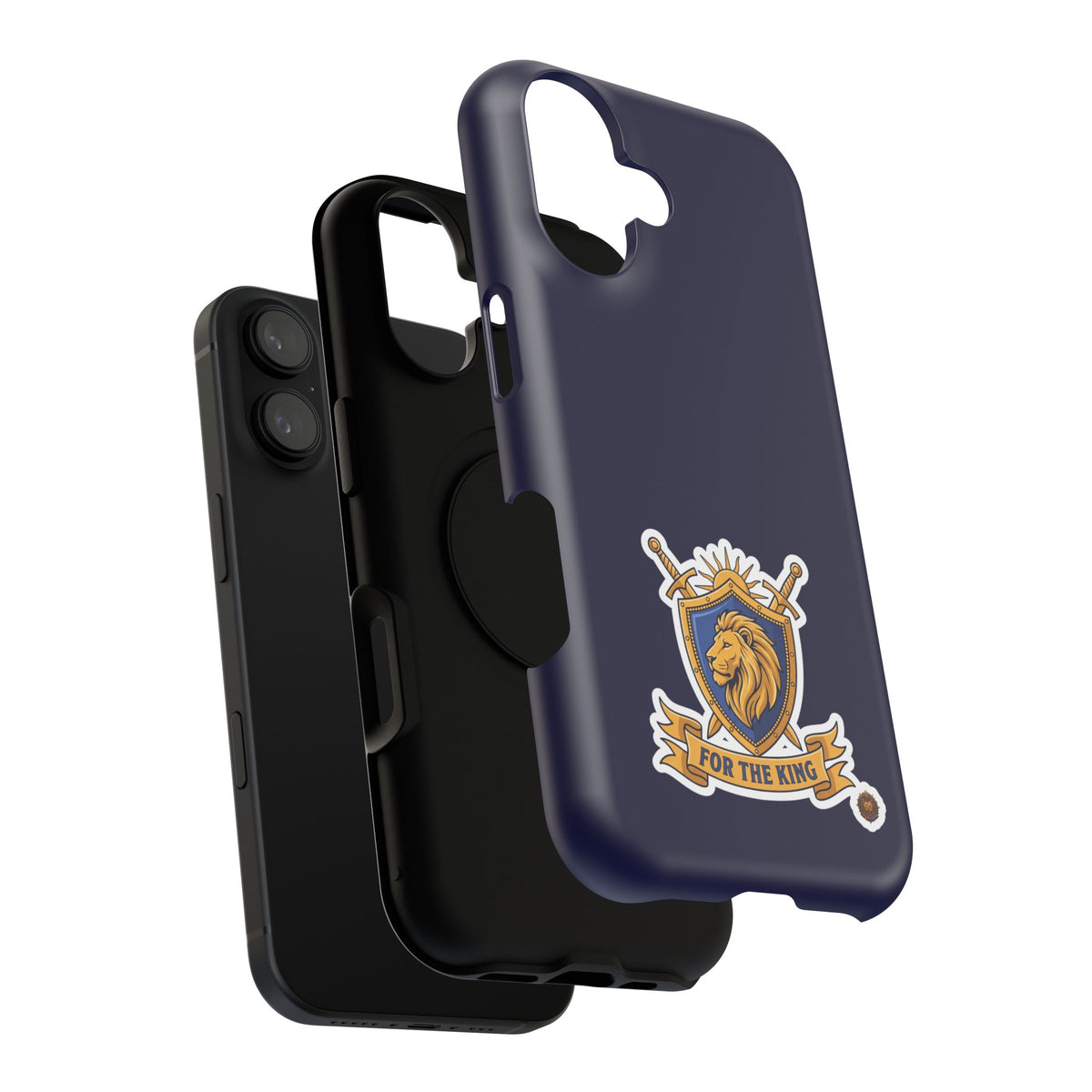 Phone Case — 'For The King Crest' Heavy-Duty Impact-Resistant Phone Case