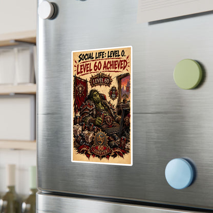 Level 60 Achieved (Red) – Sticker