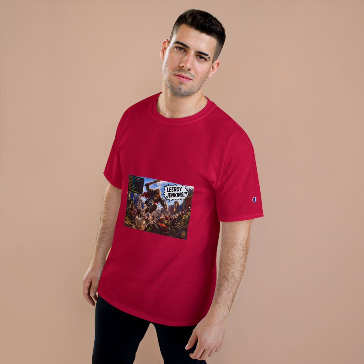 Leroy Jenkins Battle Meme T-Shirt