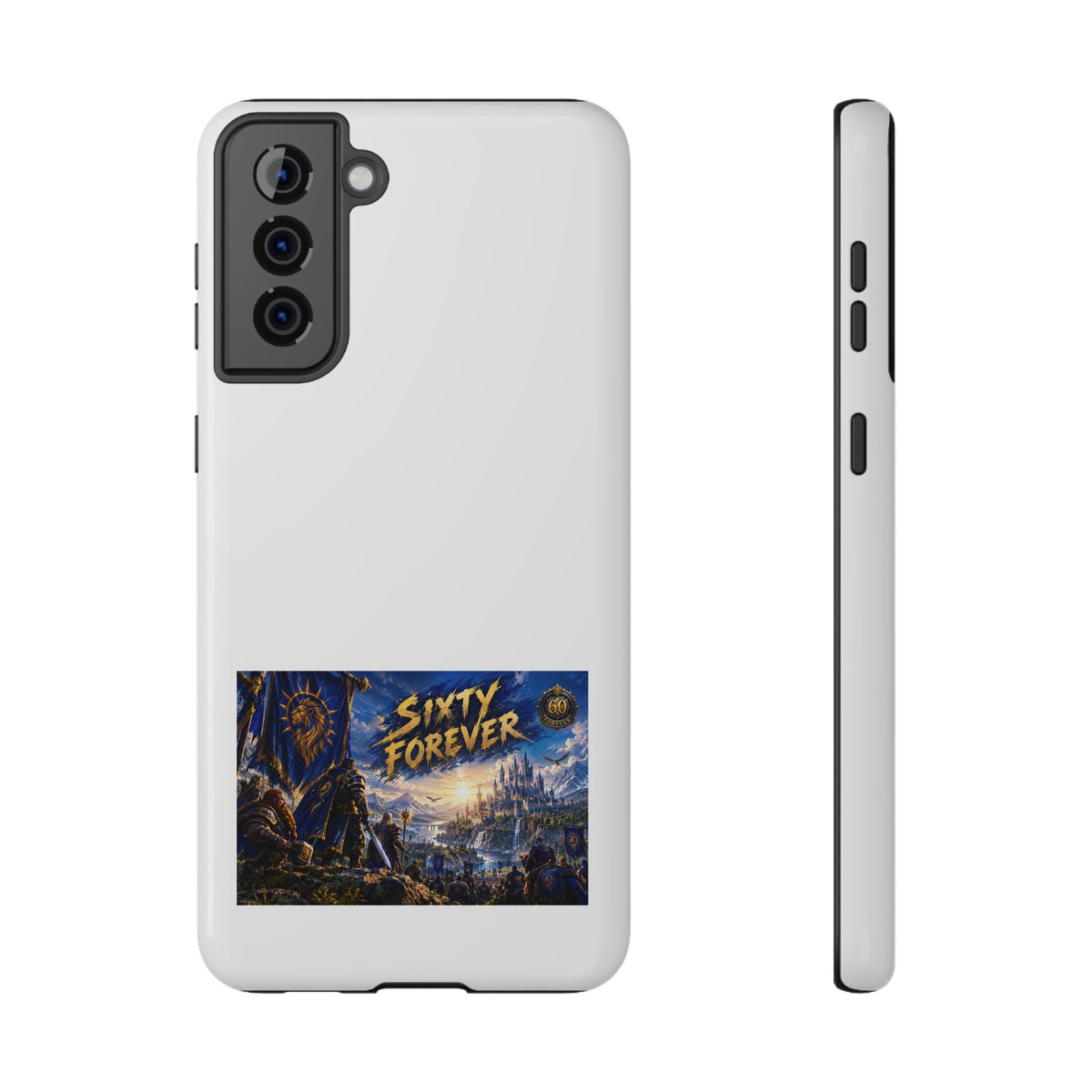 Sixty Forever – Blue Banner – Phone Case