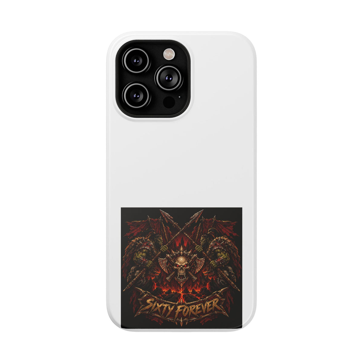 Sixty Forever – Skull & Axes – Phone Case