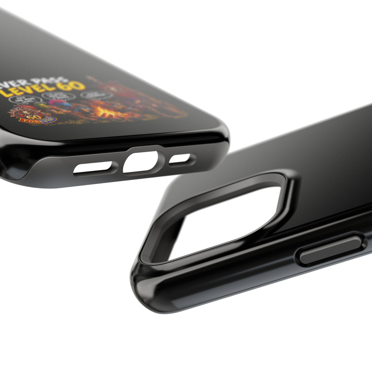 Phone Case — 'Never Pass Level 60' Heavy-Duty Impact-Resistant Phone Case