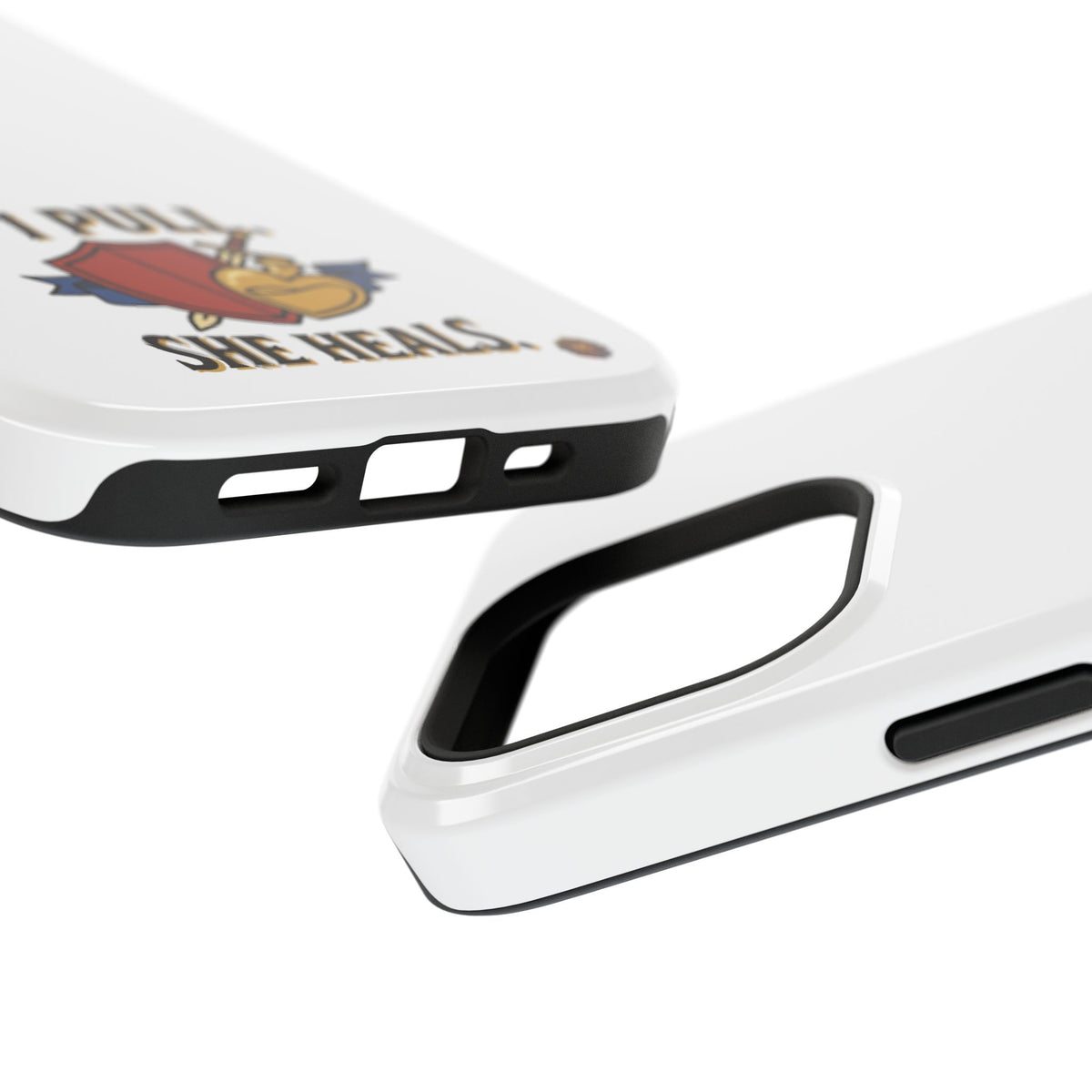 Phone Case — 'I Pull. She Heals.' Heavy-Duty Impact-Resistant Phone Case