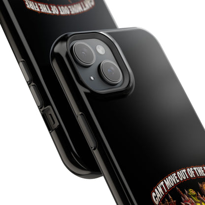 Phone Case — 'Can't Move Out of the Fire, It Would Lower My DPS' Heavy-Duty Impact-Resistant Phone Case