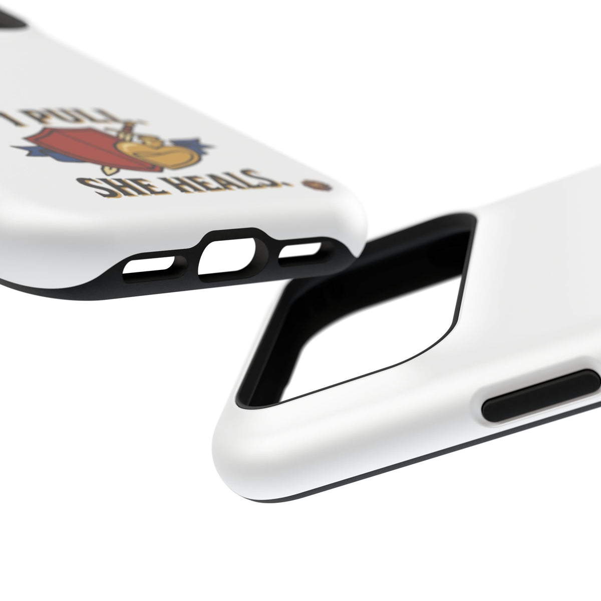 Phone Case — 'I Pull. She Heals.' Heavy-Duty Impact-Resistant Phone Case