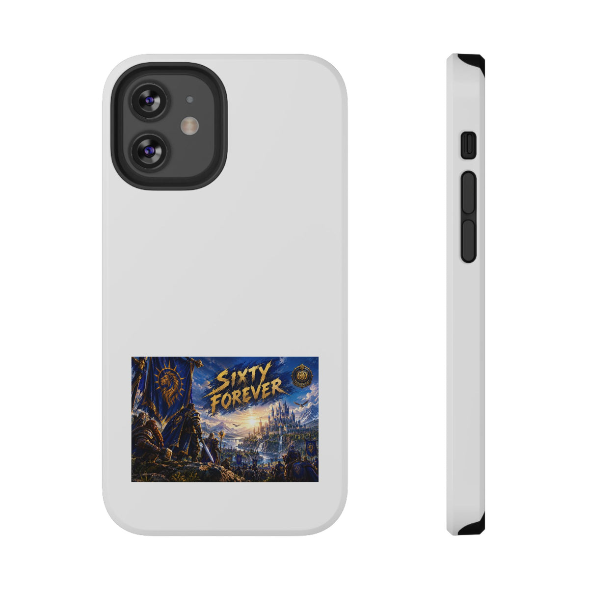 Sixty Forever – Blue Banner – Phone Case