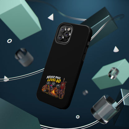 Phone Case — 'Never Pass Level 60' Heavy-Duty Impact-Resistant Phone Case