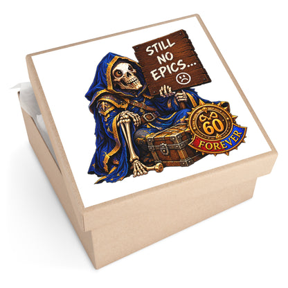 Gaming Sticker — "Can't Move Out of the Fire, It Would Lower My DPS" Square Vinyl Sticker