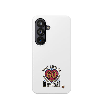 Phone Case — 'Still Level 60 In My Heart' Heavy-Duty Impact-Resistant Phone Case