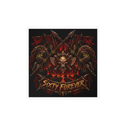 Sixty Forever – Skull & Axes – Sticker