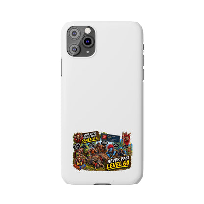 Level 60 Gamer Collage Slim Phone Case