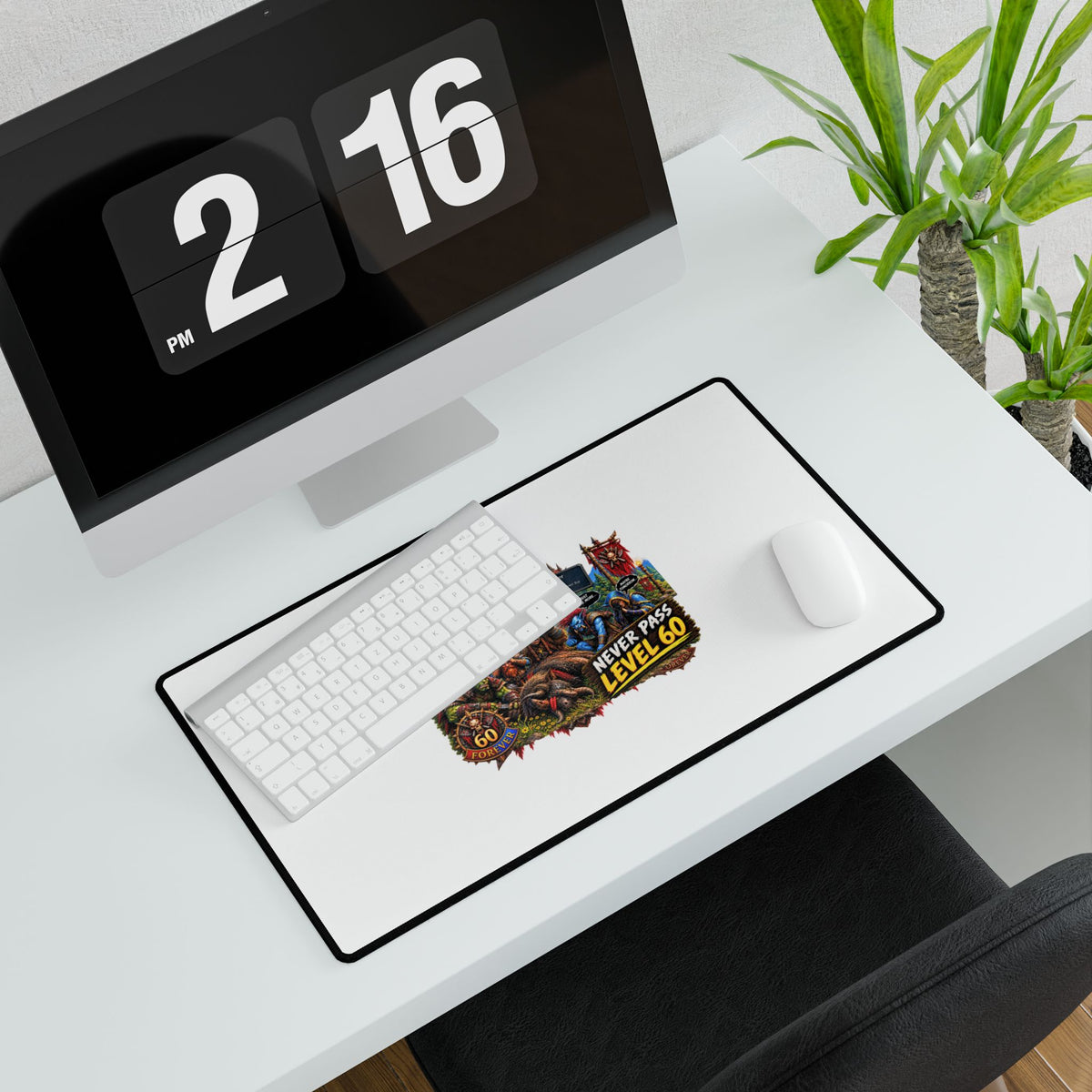 Red 'Til Dead Gamer Desk Mat — Large RPG Battle Mousepad