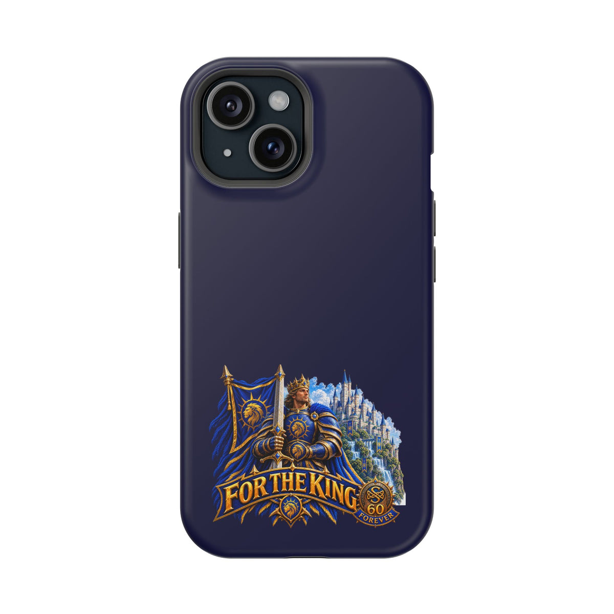 Phone Case — 'For The King' Banner Heavy-Duty Impact-Resistant Phone Case