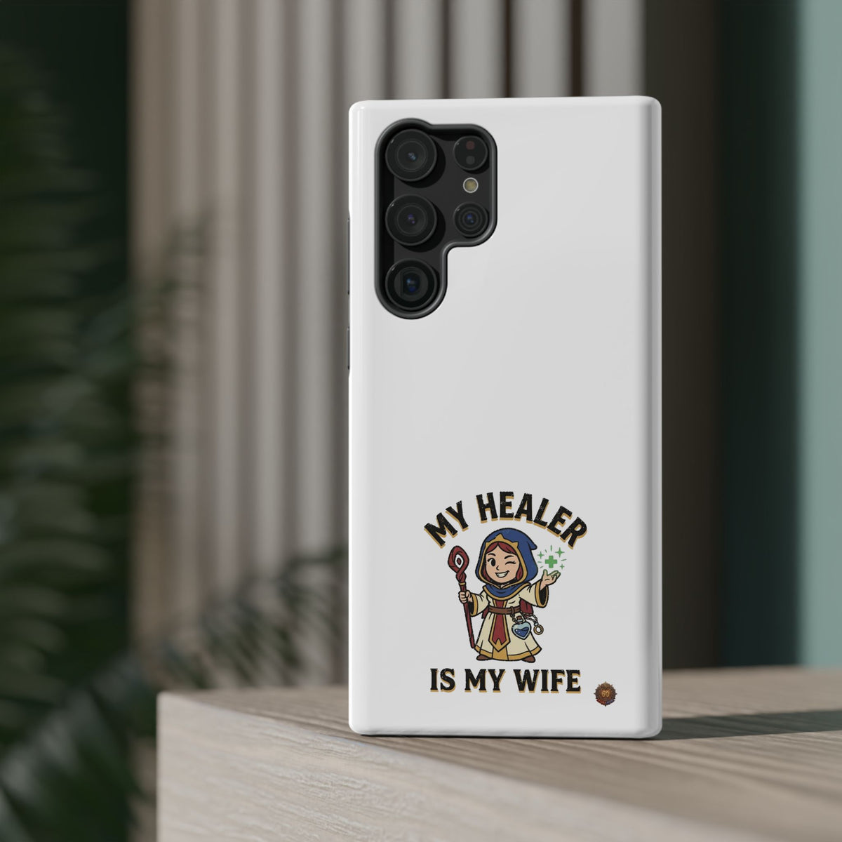 Phone Case — 'My Healer Is My Wife' Heavy-Duty Impact-Resistant Phone Case