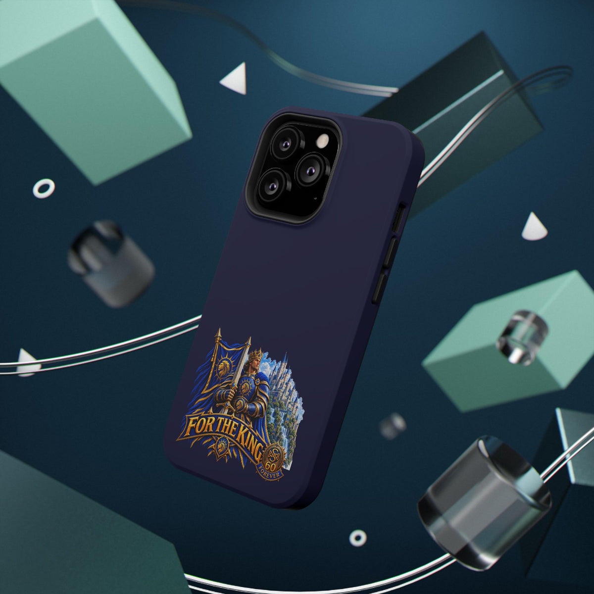 Phone Case — 'For The King' Banner Heavy-Duty Impact-Resistant Phone Case