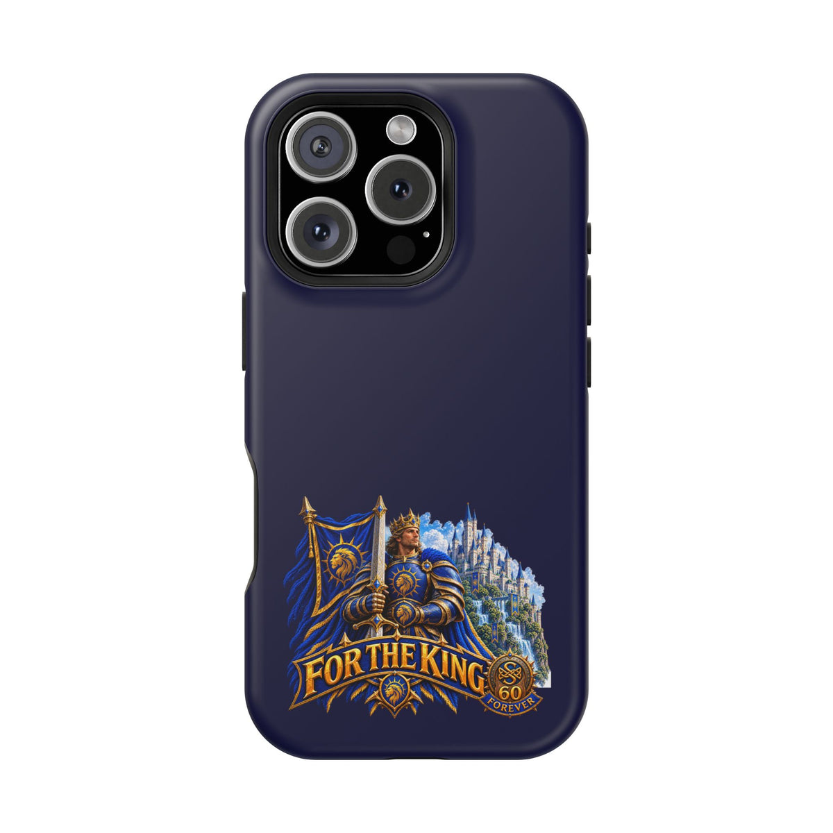 Phone Case — 'For The King' Banner Heavy-Duty Impact-Resistant Phone Case