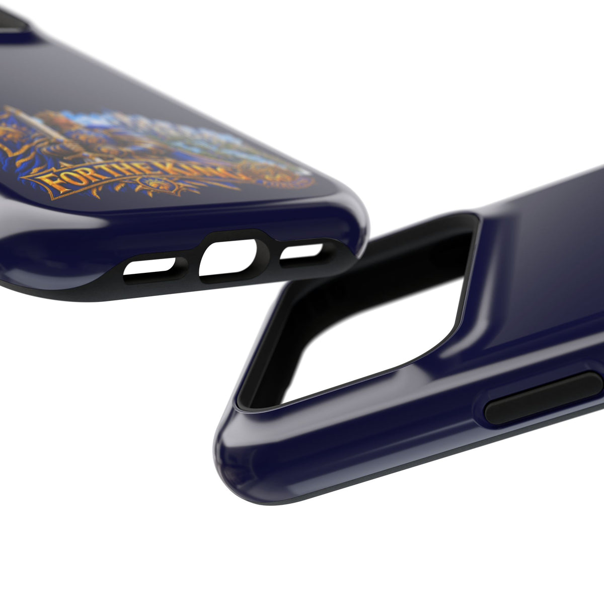 Phone Case — 'For The King' Banner Heavy-Duty Impact-Resistant Phone Case