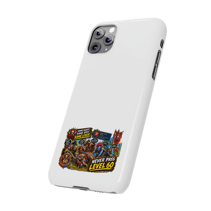 Level 60 Gamer Collage Slim Phone Case