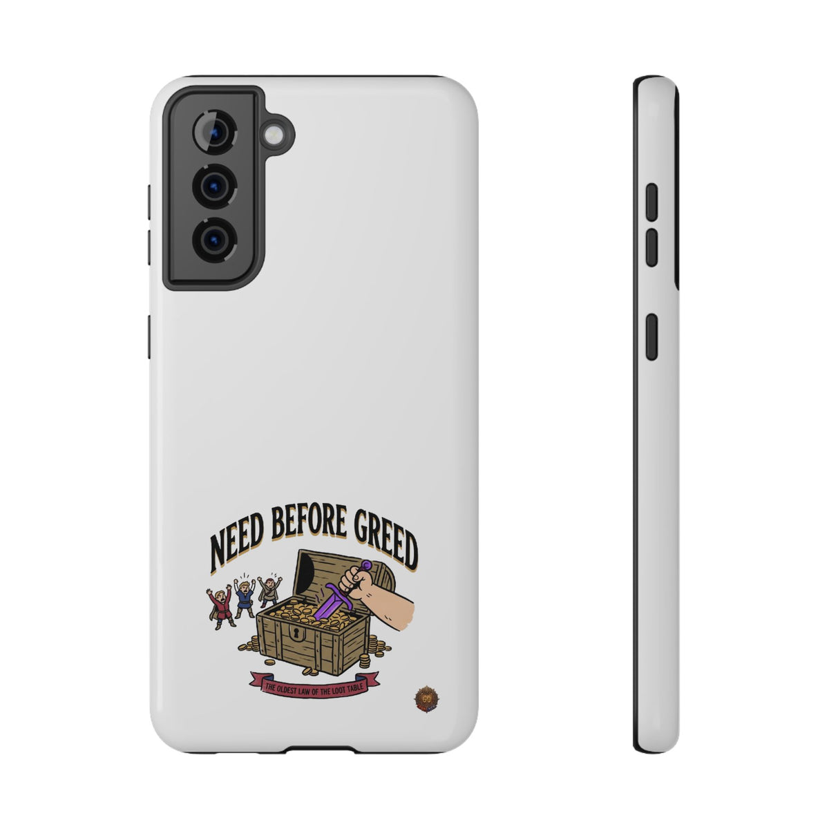 Phone Case — 'Need Before Greed' Heavy-Duty Impact-Resistant Phone Case