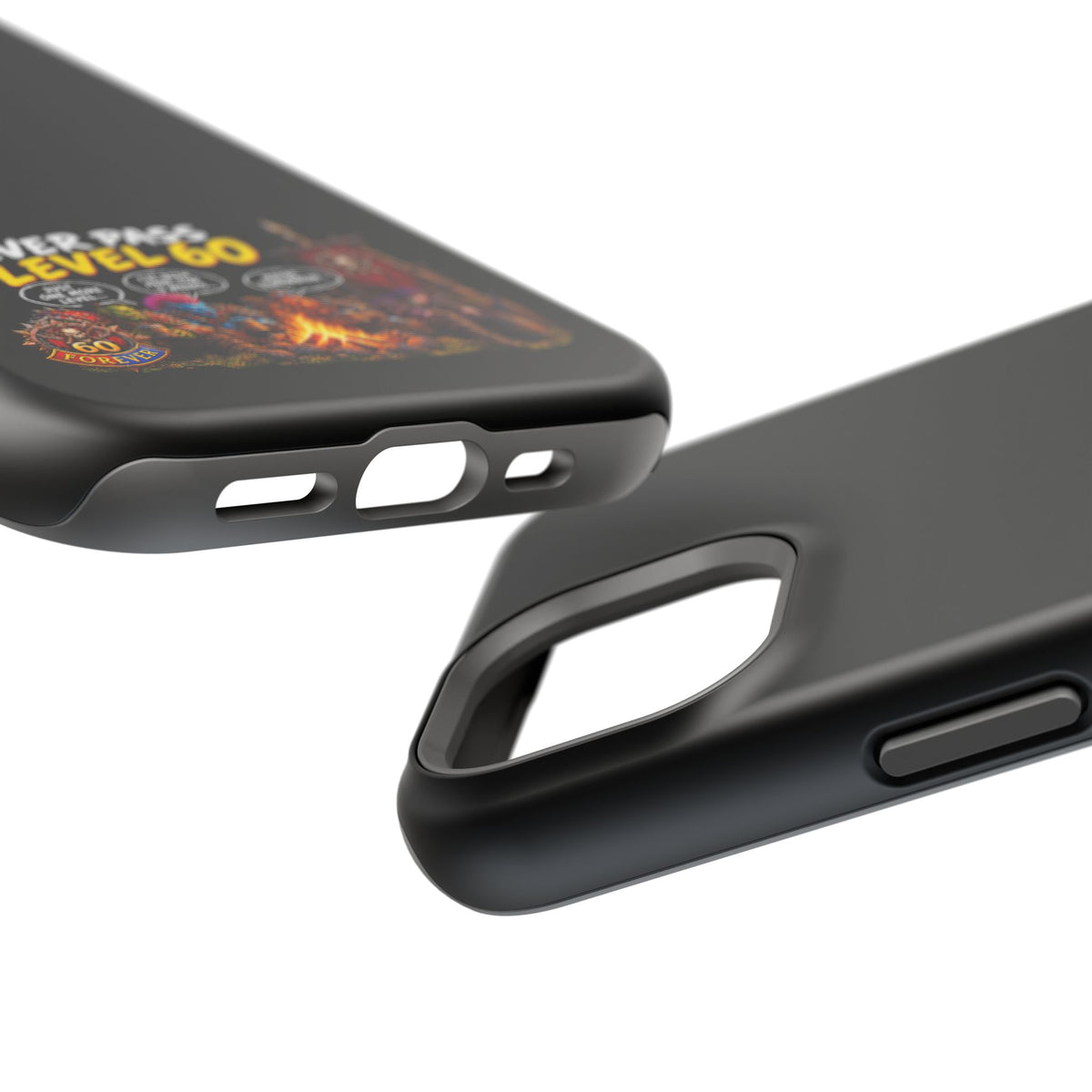 Phone Case — 'Never Pass Level 60' Heavy-Duty Impact-Resistant Phone Case