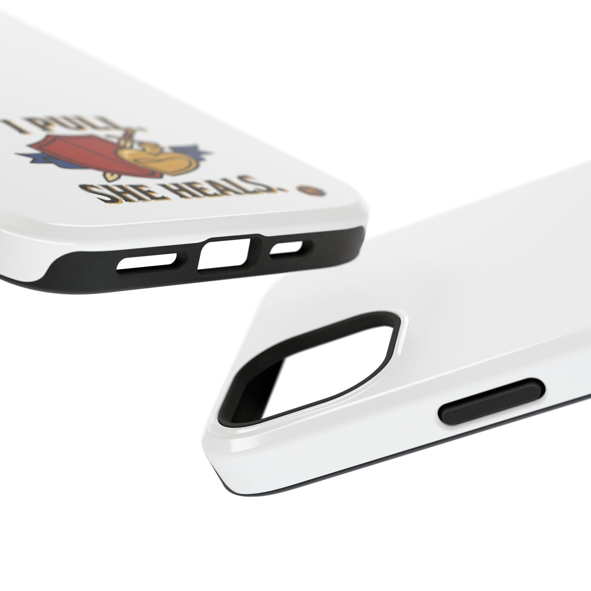Phone Case — 'I Pull. She Heals.' Heavy-Duty Impact-Resistant Phone Case
