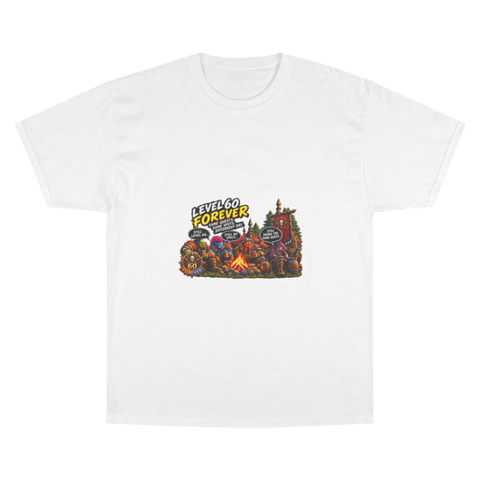 Level 60 Forever T-Shirt – Retro RPG Campfire Gamer Tee