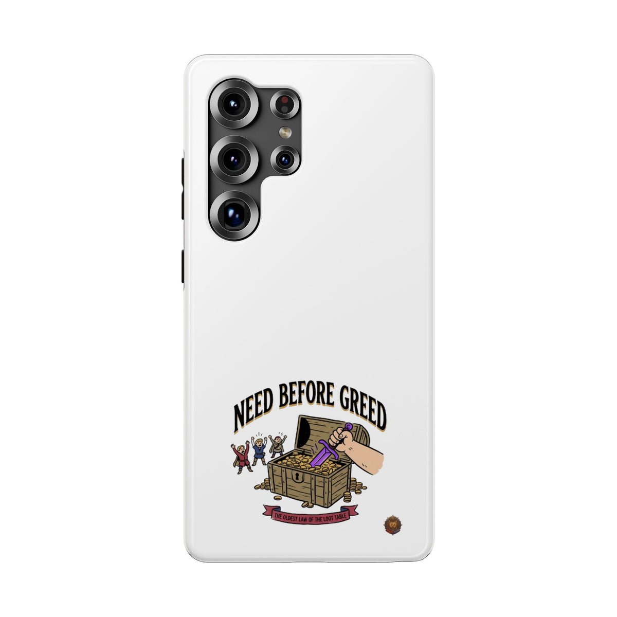 Phone Case — 'Need Before Greed' Heavy-Duty Impact-Resistant Phone Case