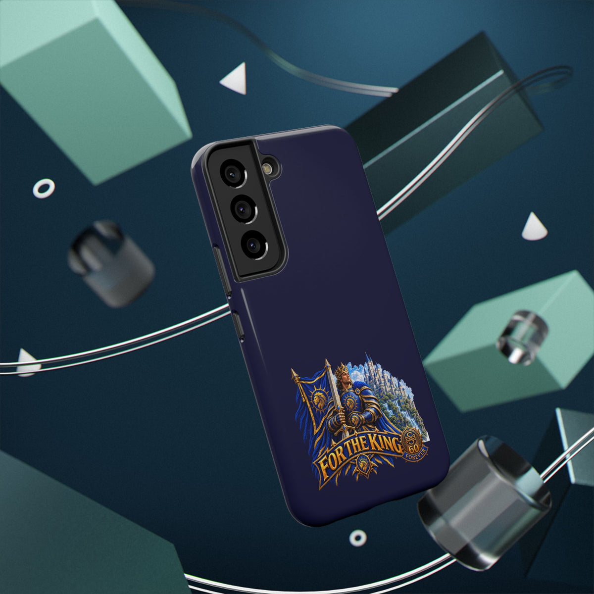 Phone Case — 'For The King' Banner Heavy-Duty Impact-Resistant Phone Case