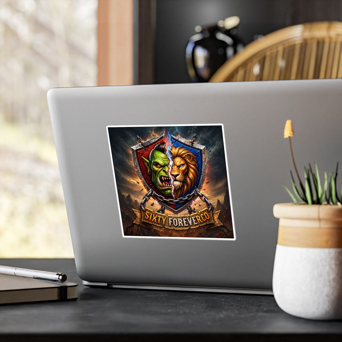 Pick Your Side – Split Shield – Poster Decal