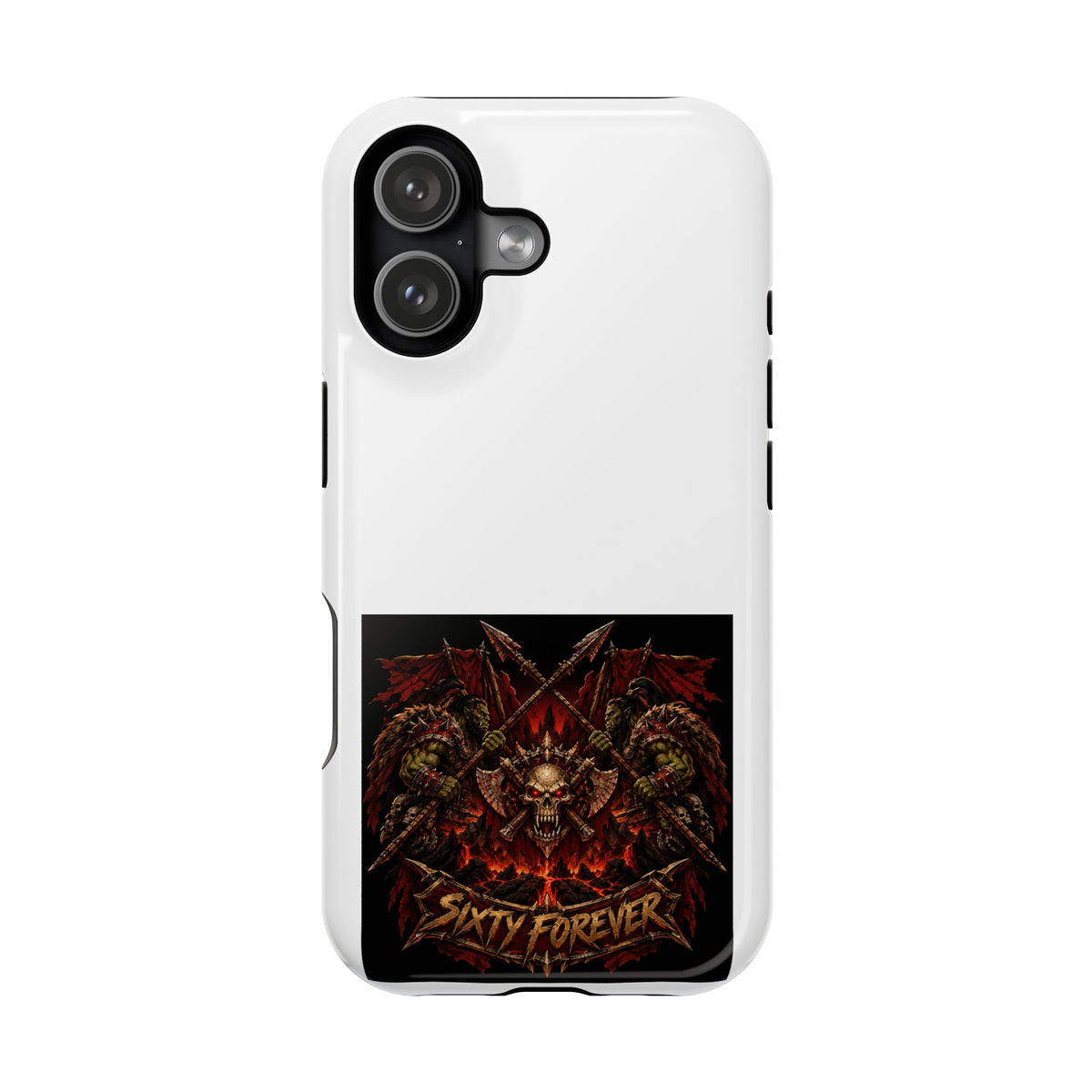 Sixty Forever – Skull & Axes – Phone Case