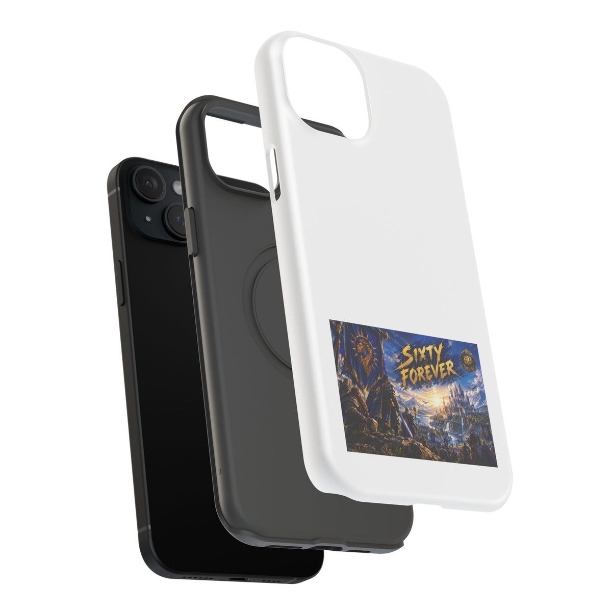 Sixty Forever – Blue Banner – Phone Case