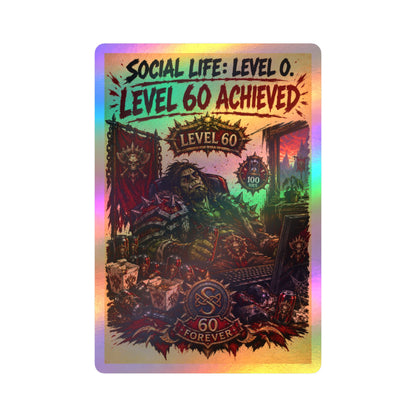 Level 60 Achieved (Red) – Sticker