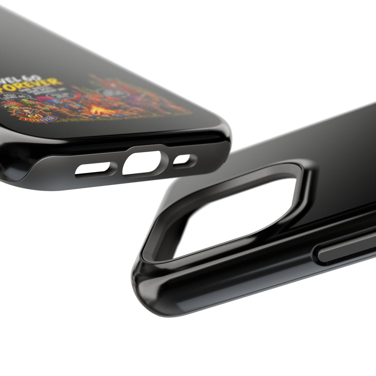 Phone Case — 'Level 60 Forever Campfire' Heavy-Duty Impact-Resistant Phone Case