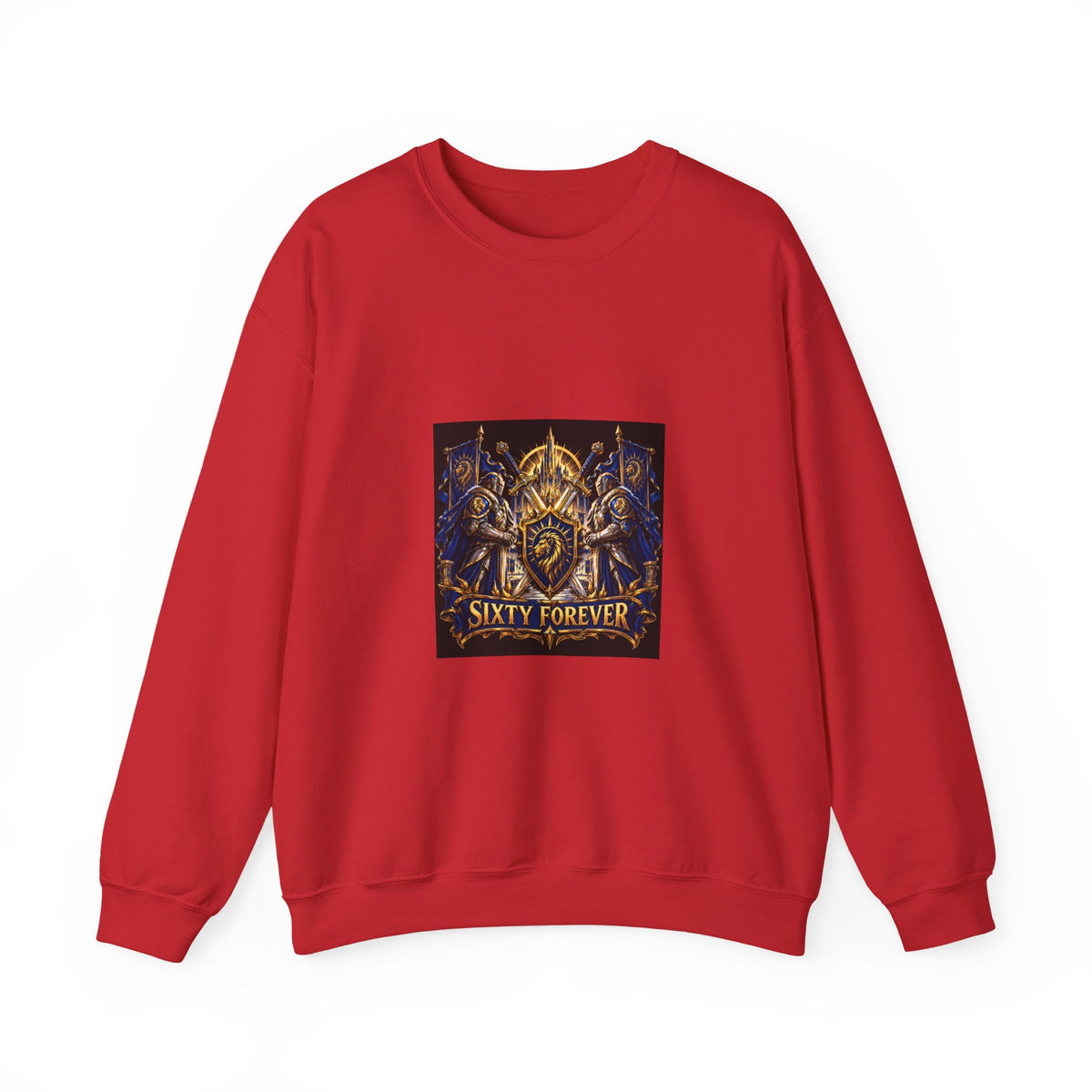 Crewneck Sweatshirt — Sixty Forever Ornate Shield Graphic