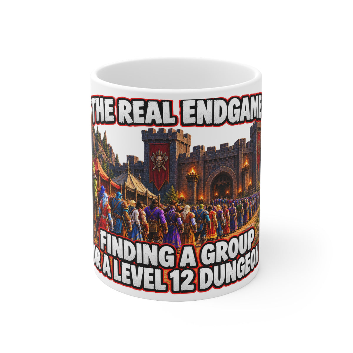 The Real Endgame: Finding a Group – White Mug (11oz)