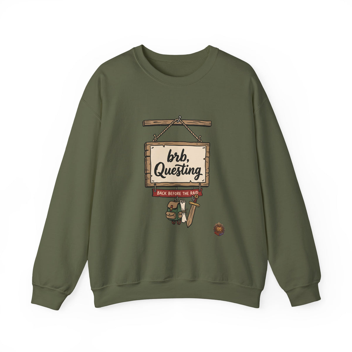 brb, Questing – Sweatshirt