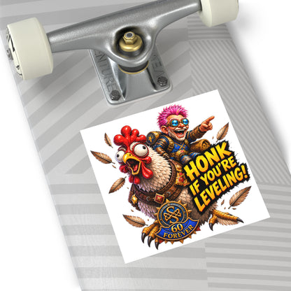 Gaming Sticker — "Can't Move Out of the Fire, It Would Lower My DPS" Square Vinyl Sticker
