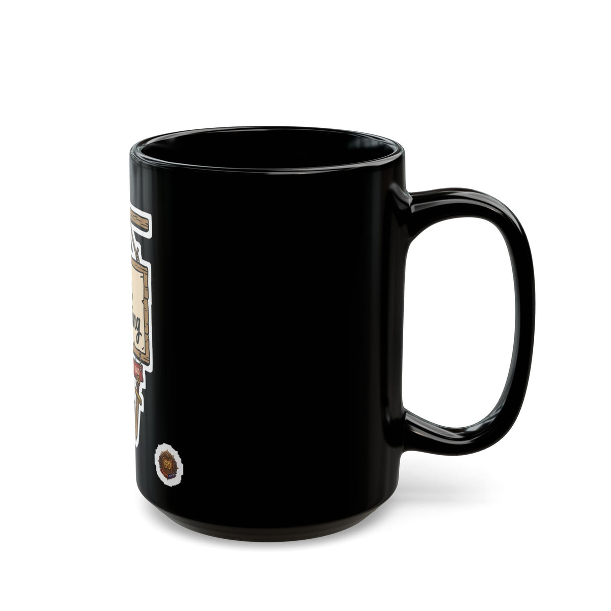brb, Questing – Black Mug (11oz & 15oz)