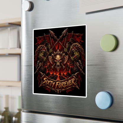 Sixty Forever – Skull & Axes – Poster Decal