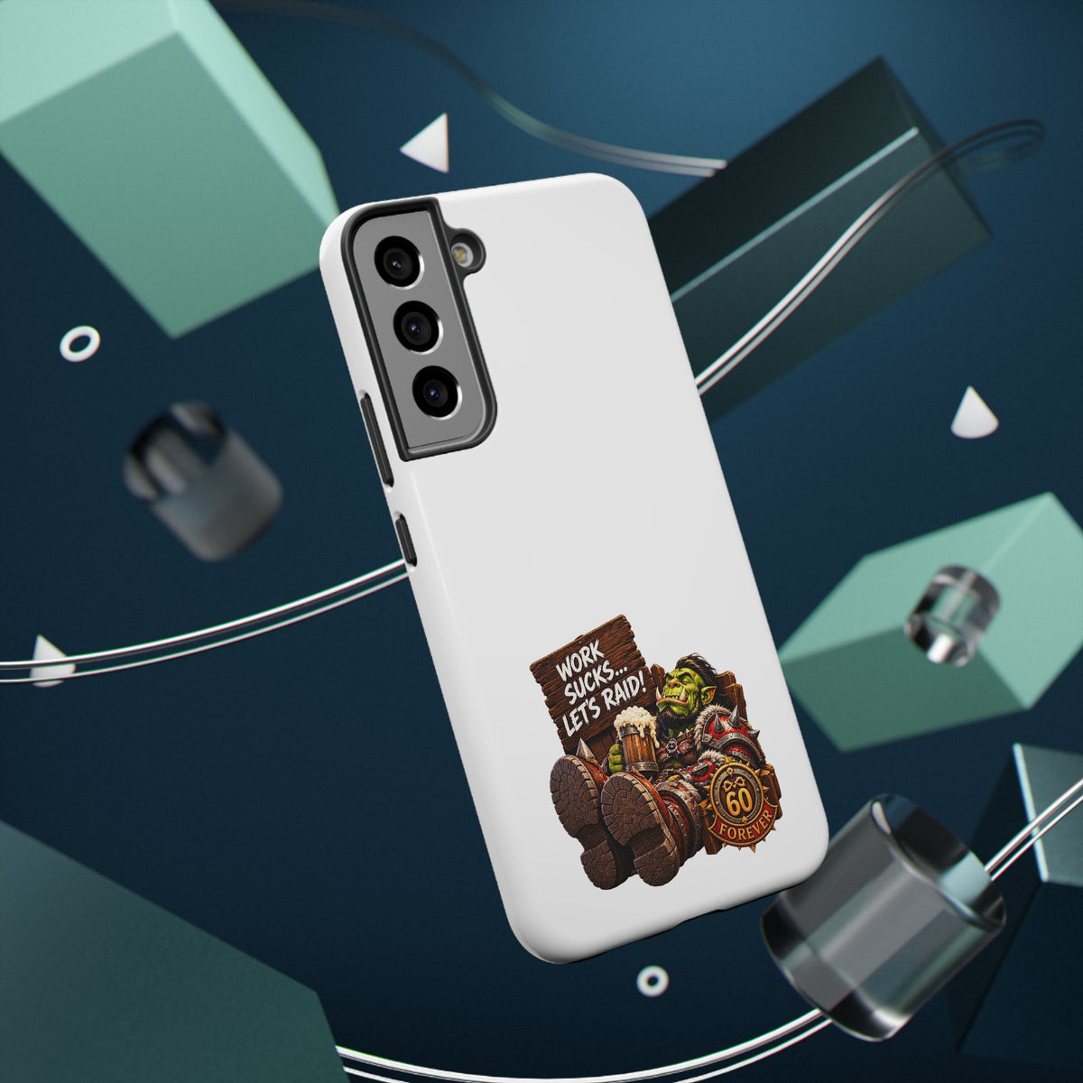 Work Sucks, Let's Raid – Phone Case