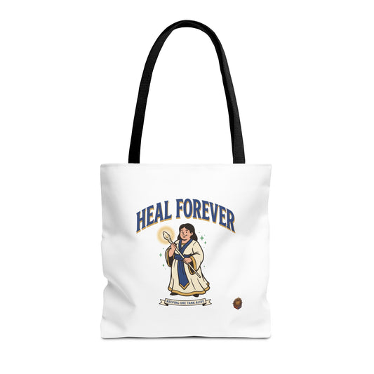 Heal Forever Tote Bag — Cute Cleric RPG Healing Illustration Tote