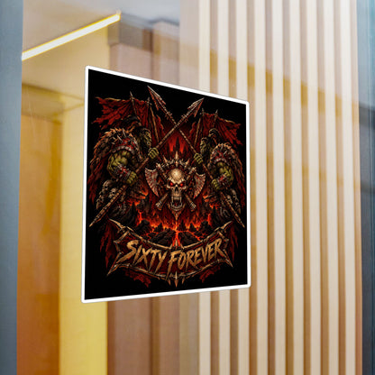 Sixty Forever – Skull & Axes – Poster Decal