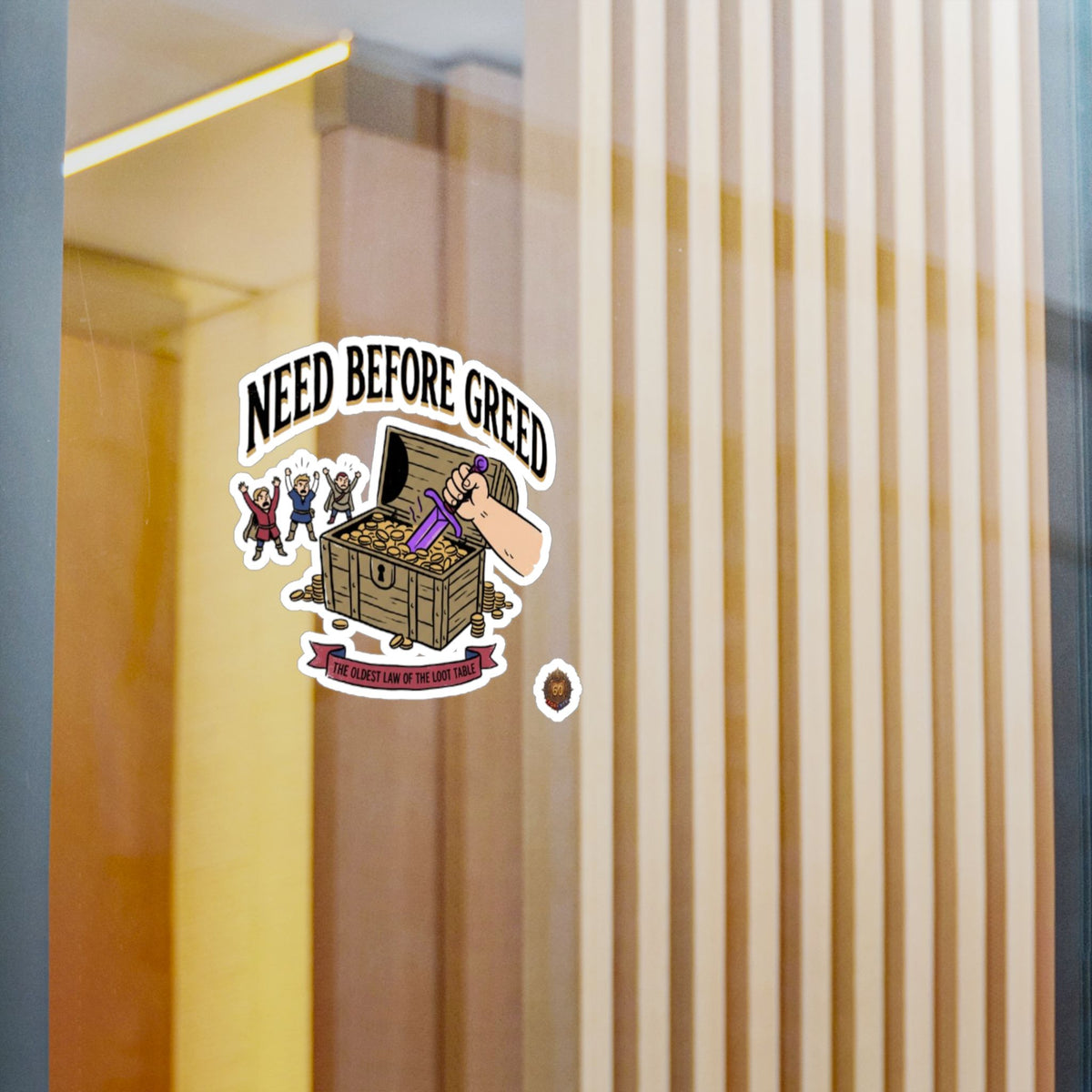 Need Before Greed – Poster Decal
