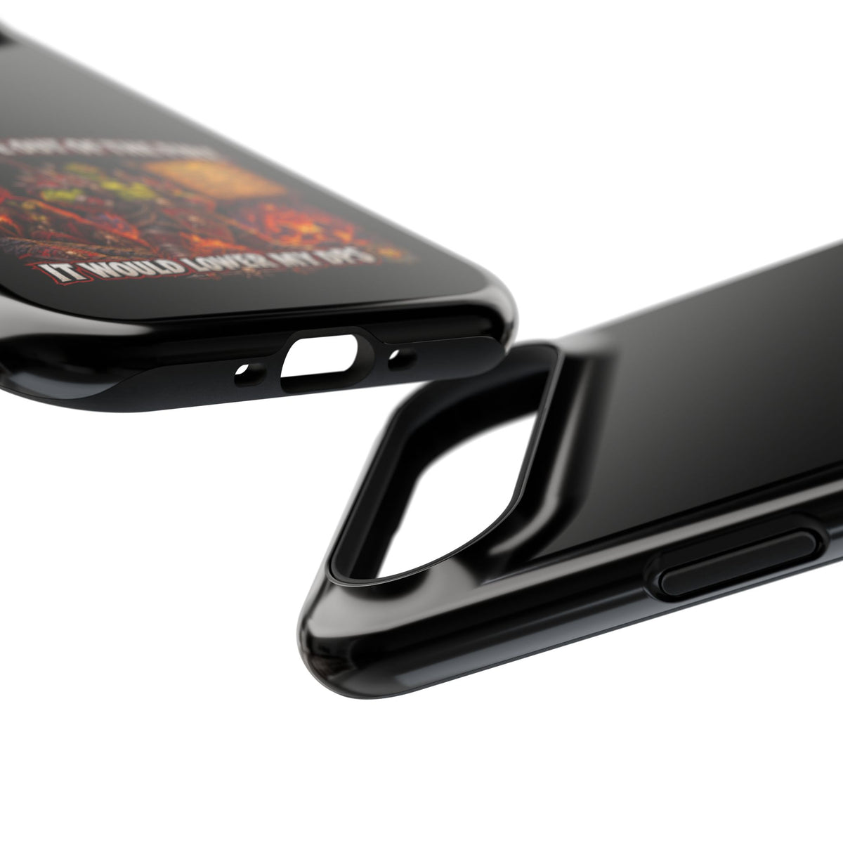 Phone Case — 'Can't Move Out of the Fire, It Would Lower My DPS' Heavy-Duty Impact-Resistant Phone Case
