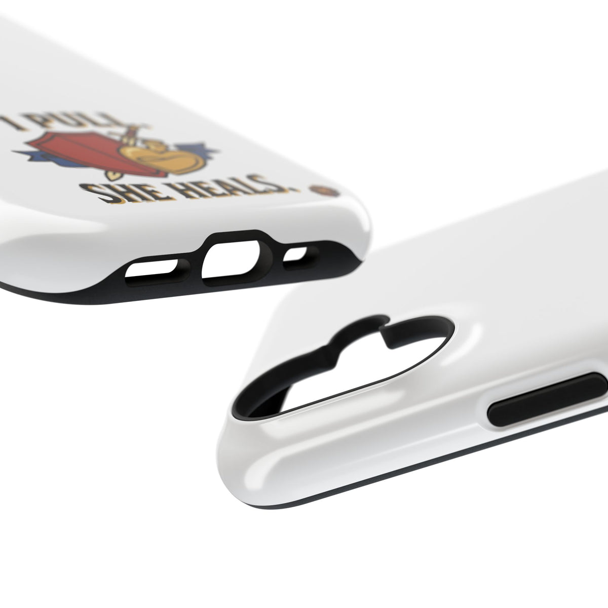 Phone Case — 'I Pull. She Heals.' Heavy-Duty Impact-Resistant Phone Case