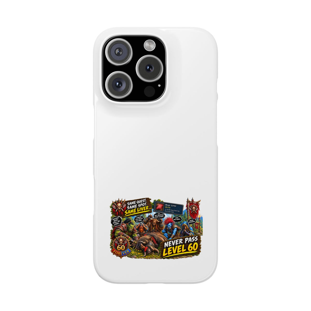 Level 60 Gamer Collage Slim Phone Case