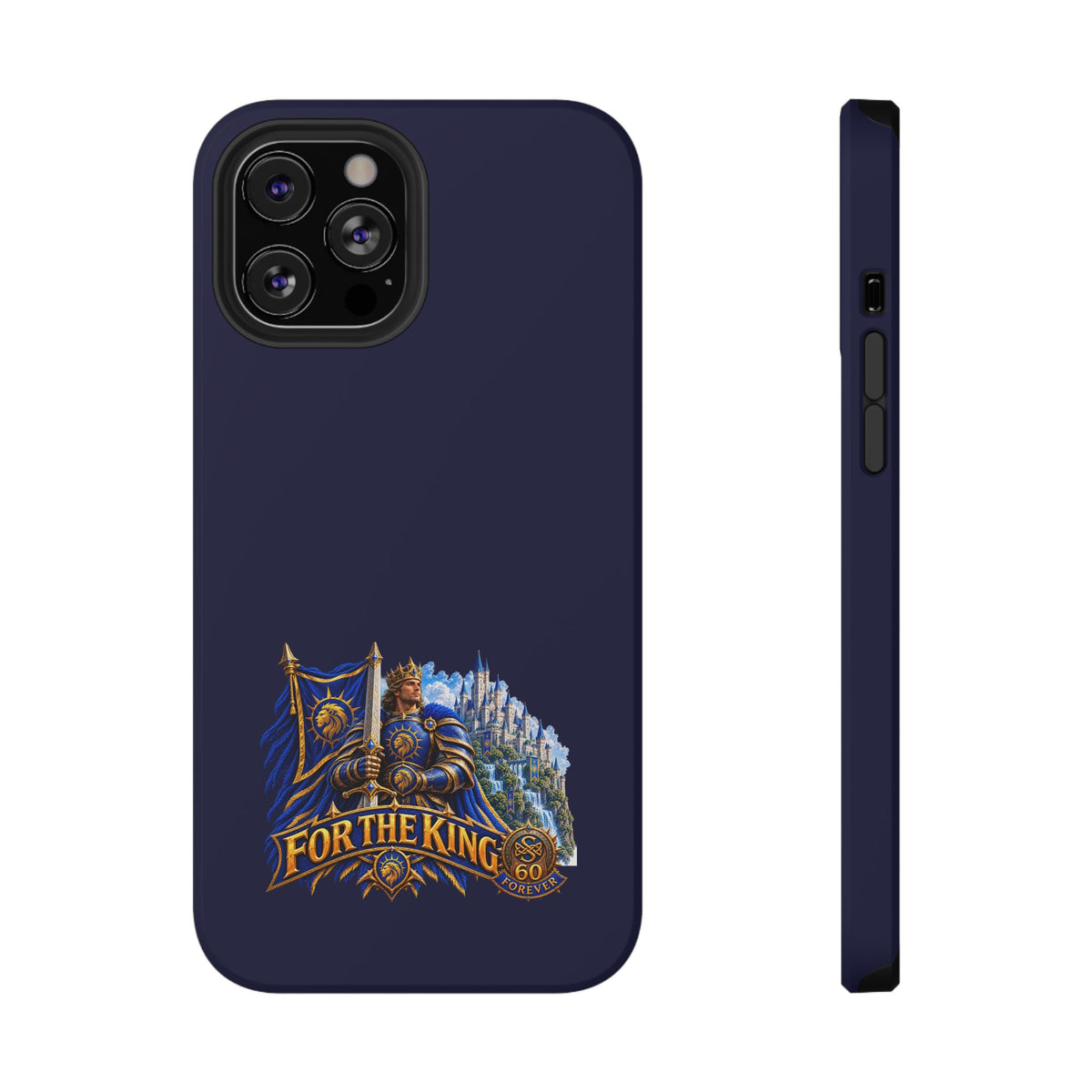 Phone Case — 'For The King' Banner Heavy-Duty Impact-Resistant Phone Case
